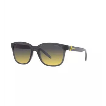 ARNETTE unisex slnečné okuliare AN432027862Q5 - obdĺžnikový matný čierny propionátový rám s polarizovanými tmavosivými polykarbonátovými sklami - 55/19/145 mm