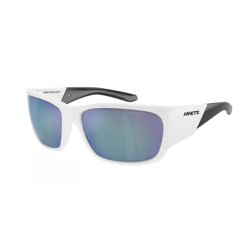 ARNETTE unisex slnečné okuliare AN43242863Y76 – matný čierny rám, tmavosivé zrkadlové strieborné sklá, 61 mm