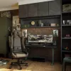 Arozzi Arena Large Gaming Desk – Forest Green (nastaviteľná výška, mikrovláknová podložka pod myš)