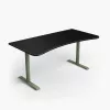 Arozzi Arena Large Gaming Desk – Forest Green (nastaviteľná výška, mikrovláknová podložka pod myš)