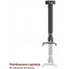 ART P-108 2-in-1 stropný/nástenný držiak projektora, univerzálny, 15 kg, strieborný