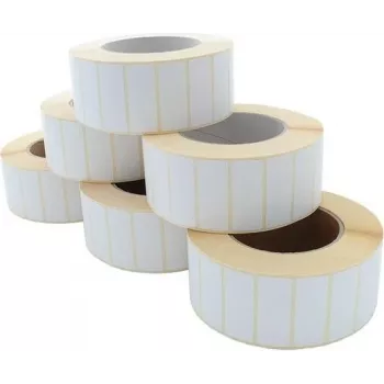 ARTDEV termotransferová etiketa rolka 50x20mm, 3000 etikiet, biela, 76mm jadro, 135mm vonkajší priemer