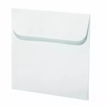 Artoz Papier mozaikové štvorcové obálky, biele, na mokré lepenie, 20 ks (155 x 155 mm)