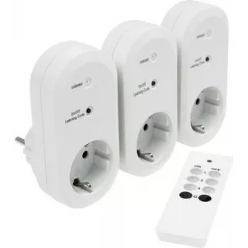 AS Schwabe 24080 sada rádiových zásuviek pre interiér 2300 W 3-dielna biela