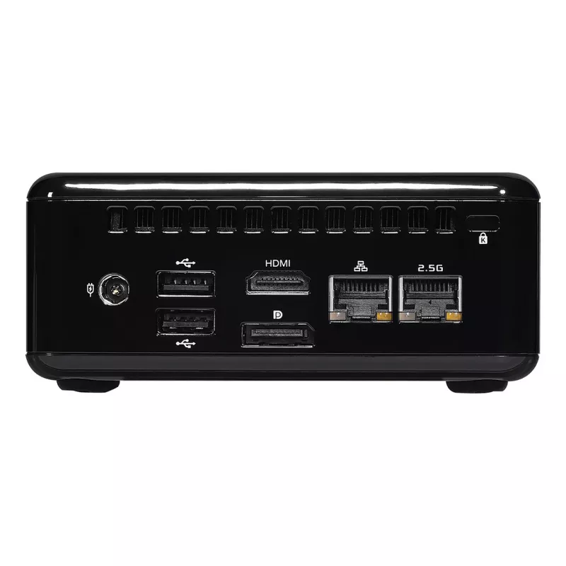 ASRock 4x4 BOX-4800U Barebone Mini PC, AMD Ryzen 7 4800U, 2x DDR4 SO-DIMM, 2x 2.5GbE, Wi-Fi 6, čierna