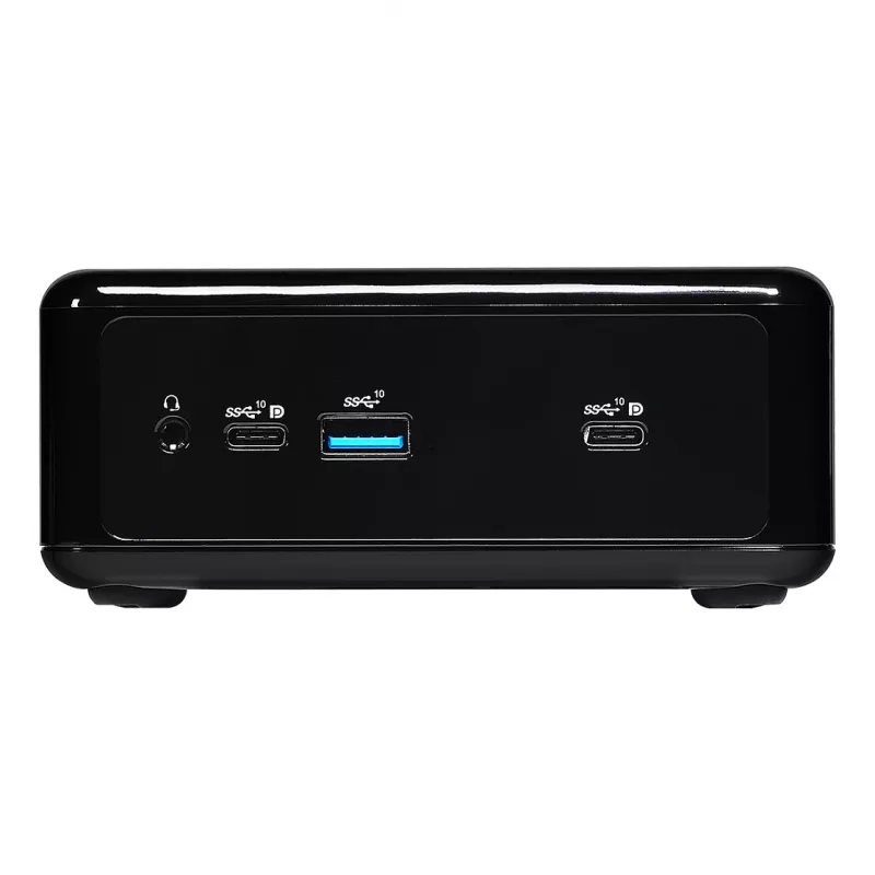 ASRock 4x4 BOX-4800U Barebone Mini PC, AMD Ryzen 7 4800U, 2x DDR4 SO-DIMM, 2x 2.5GbE, Wi-Fi 6, čierna