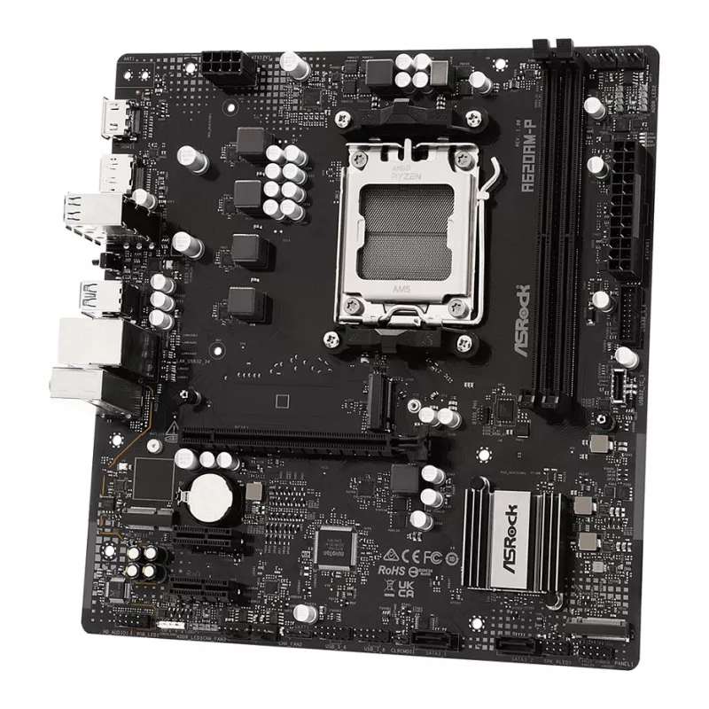 ASRock A620AM-P AMD A620 AM5 Micro ATX základná doska (DDR5, HDMI, DisplayPort, M.2)