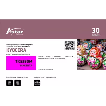 ASTAR AS20406 Kyocera TK-5380M Magenta tonerová kazeta repasovaná High Yield 10.000 strán