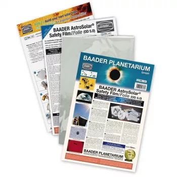 AstroSolar bezpečnostná fólia OD 5.0, 20,5x29 cm slnečná filtračná fólia