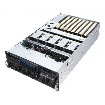 ASUS ESC8000A-E13X 4U rackový serverový platform AMD EPYC 9005 8xNVMe 2xM.2 2x10GbE 8xQSFP IPMI R3200W