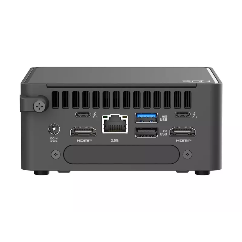 ASUS NUC 15 Pro Tall Kit RNUC15CRHU700000 - Barebone Mini-PC, Intel Core Ultra 7 225H, vPro, bez RAM, bez úložiska, Wi-Fi 7