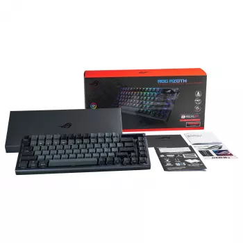 ASUS ROG Azoth 75% Hotswap mechanická klávesnica, Tri-Mode RGB, OLED displej, PBT klávesy, NX spínače, čierna
