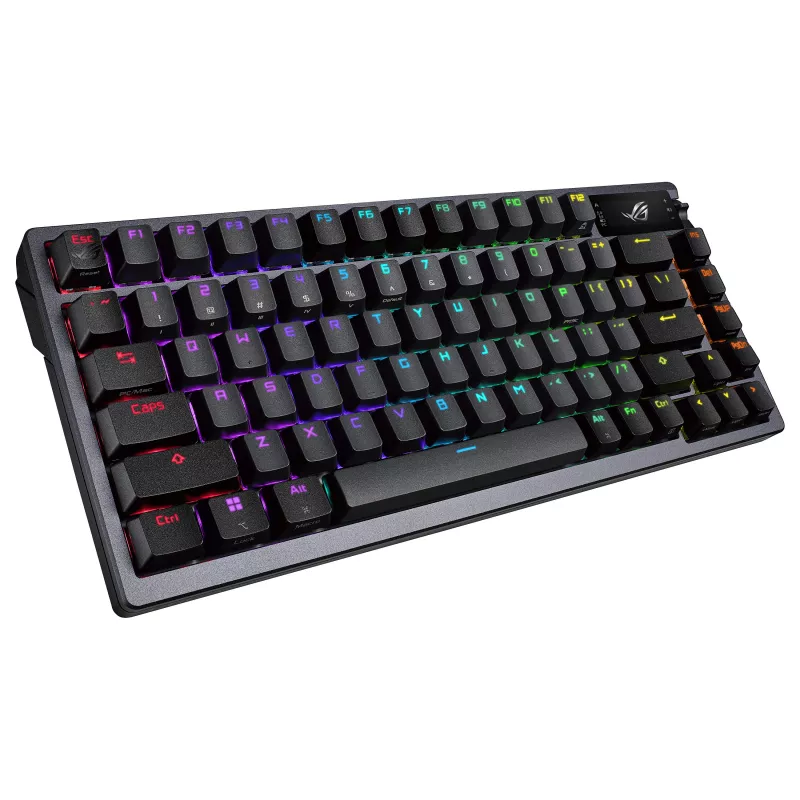 ASUS ROG Azoth 75% Hotswap mechanická klávesnica, Tri-Mode RGB, OLED displej, PBT klávesy, NX spínače, čierna