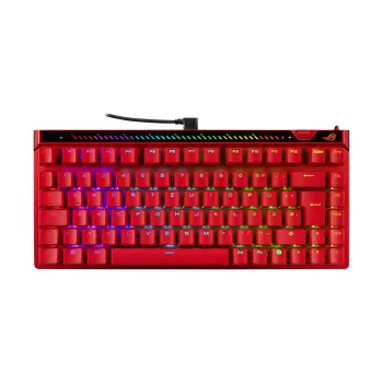 ASUS ROG Falchion Ace 75 HE Red herná klávesnica (DE rozloženie, ROG HFX V2 optické spínače)