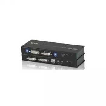 ATEN CE604-AT-G KVM extender – 2x DVI, audio, USB, RS-232, 60m