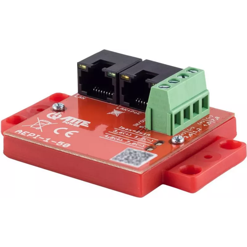 ATTE AEPI-1-50 pasívny PoE adaptér 1-kanál 10/100/1000 Mbps Gigabit Ethernet