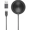 Audio-Technica ATR4697-USB kondenzátorový hraničný mikrofón čierny USB-C USB-A