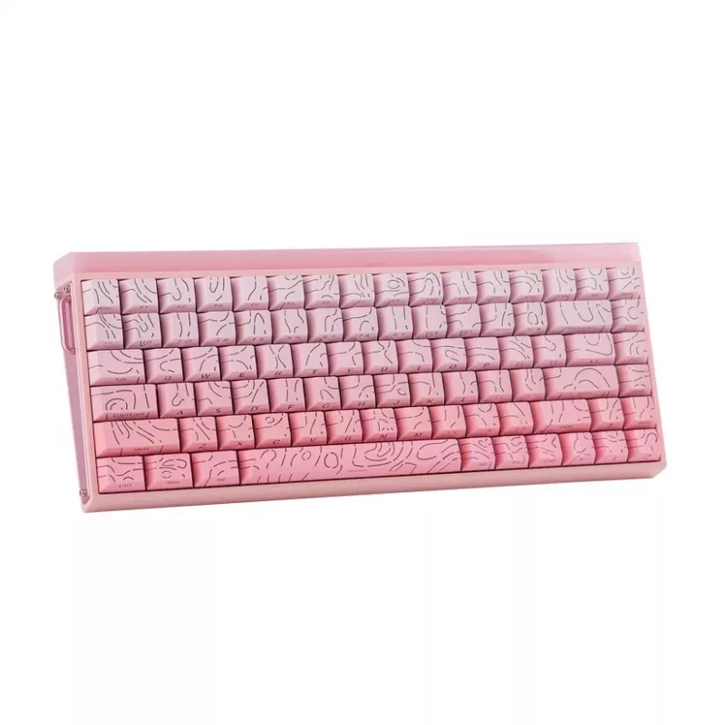 AULA HERO84 HE Pink Gradient Contour Dragon King RGB Gasket mechanická klávesnica
