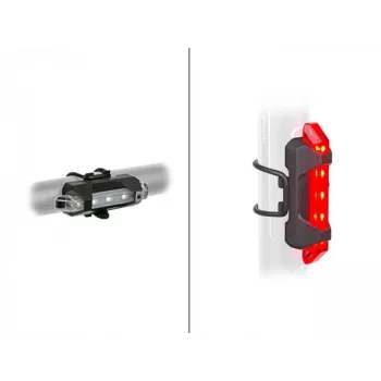 Author A-Stake Mini USB nabíjateľná sada svetiel na bicykel