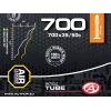 Author Tube AT-CROSS-700C Wide FV48 700x35/50C (čierna) - 48 mm Presta ventil butylová duša