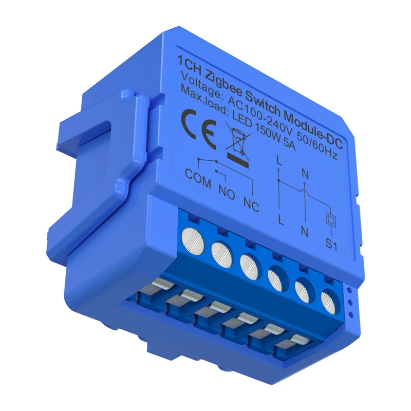 Avatto ZWSM16-DC-1 Smart ZigBee 3.0 1-kanálový spínací modul s beznapäťovým suchým kontaktom