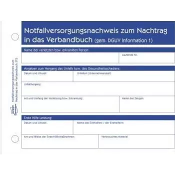 Avery Zweckform blok na hlásenie prvej pomoci 313 A6 50 listov