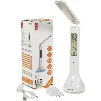 Avide LED stolná lampa RGB kalendár biela 4W 250lm