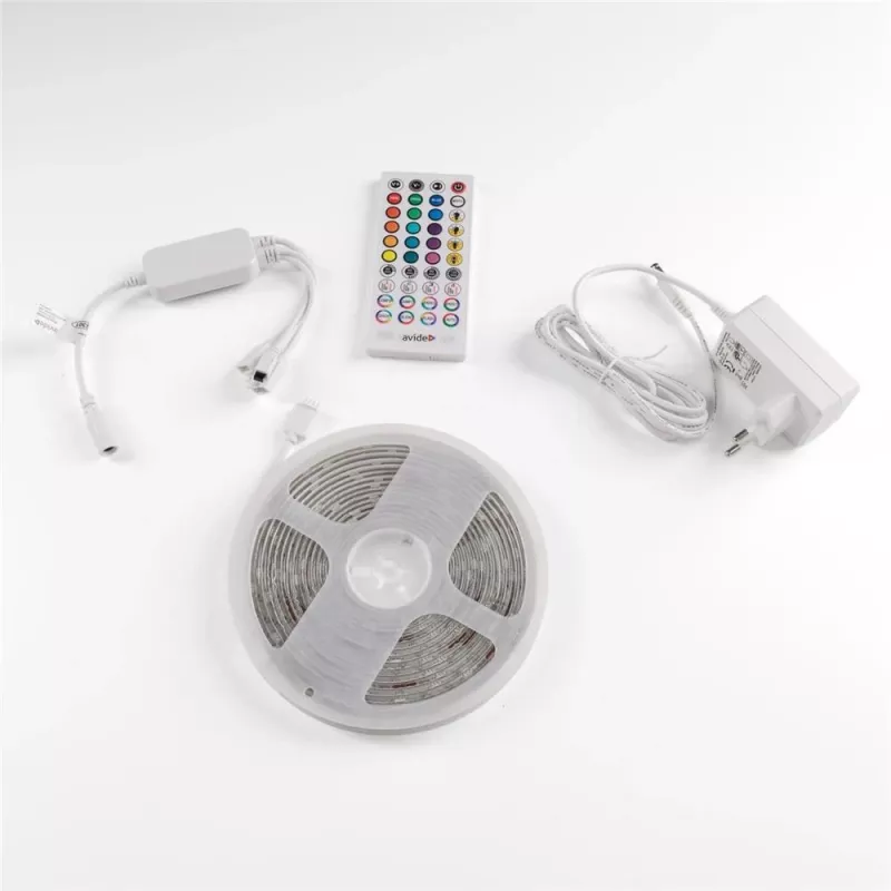 Avide LED pásik blister 12V 16W RGB 5m s IR diaľkovým ovládačom