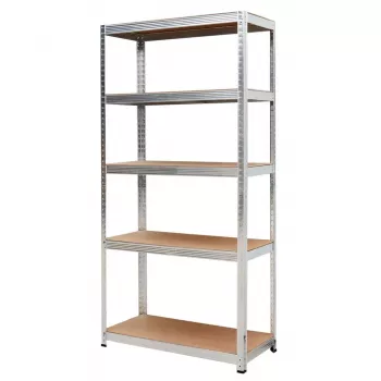 AWTOOLS AW regál 5 políc 200x90x40 nosnosť 250kg / 5.0mm - Push-In rýchla montáž