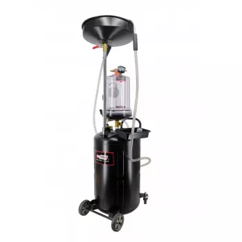 AWTOOLS AW10415BL Ručná rotačná olejová pumpa pre 200L sudy, 20 L/min, liatina, teleskopická sacia trubica, 2 palce BSP