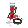 AWTOOLS AW15940 nožná pumpa - jednovalcová, 10 BAR, analógový manometer, oceľový rám, čierna/strieborná