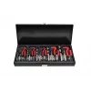 AWTOOLS AW16520 19-dielna sada HSS vrtákov do kovu v kovovom kufríku, 1-10 mm, DIN 338, pre kov, oceľ, plast, drevo