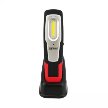 AWTOOLS AW17600 COB LED pracovné svietidlo baterka s magnetickou základňou a otočným hákom