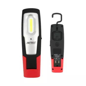 AWTOOLS AW17601 COB LED čelová lampa - 120 lúmenov, 3 režimy, IPX4 ochrana proti striekajúcej vode, nastaviteľný popruh na hlavu, na batérie