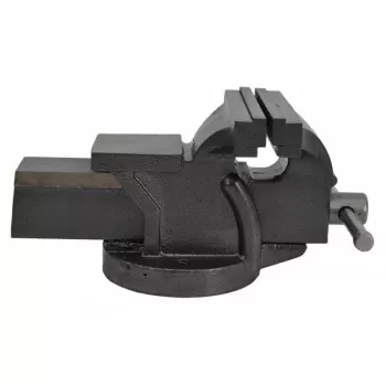 AWTOOLS AW24203 zverák s otočnou základňou, 100 mm šírka zovretia, liatina, modrá