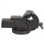 AWTOOLS AW24203 zverák s otočnou základňou, 100 mm šírka zovretia, liatina, modrá