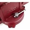 AWTOOLS AW24226 125 mm otočný zverák s nákova a vymeniteľnými kalenými čeľusťami