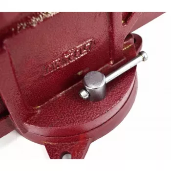 AWTOOLS AW24226 125 mm otočný zverák s nákova a vymeniteľnými kalenými čeľusťami