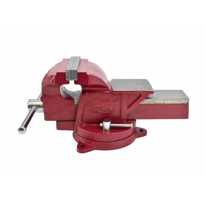 AWTOOLS AW24226 125 mm otočný zverák s nákova a vymeniteľnými kalenými čeľusťami