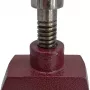 AWTOOLS AW24307 zverák 100 mm šírka čeľustí liatina pevná základňa s nákovou