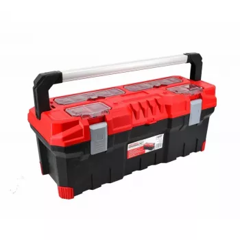 AWTOOLS AW30514 úložný box so 14 priehradkami, priehľadným vekom a vyberateľnými prepážkami