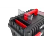 AWTOOLS AW30533BL 12-dielny organizér na náradie s priehľadným vekom, čierny