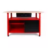 AWTOOLS AW30901 pracovný stôl 120x60x85 cm čierna/červená