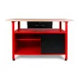 AWTOOLS AW30901 pracovný stôl 120x60x85 cm čierna/červená