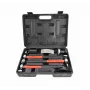 AWTOOLS AW32269BL 1000 g strojnícke kladivo s fiberglassovou rukoväťou a krížovým klinom, čierne