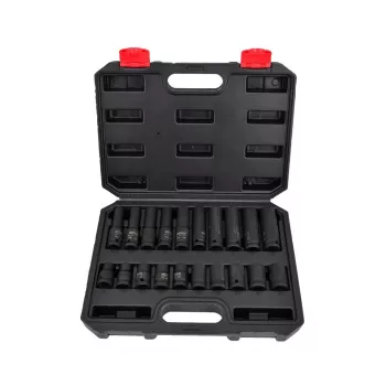 AWTOOLS AW38695BL 95-dielna sada nástrčných kľúčov z chróm-vanádia s 1/4 palca, 3/8 palca, 1/2 palca račňou, nástrčnými kľúčmi, bitmi, kľúčmi a plastovým kufrom