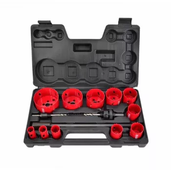 AWTOOLS AW49661 bimetalová dierová píla 60 mm s variabilným zubom na kov, drevo, plast, sadrokartón a suchú výstavbu