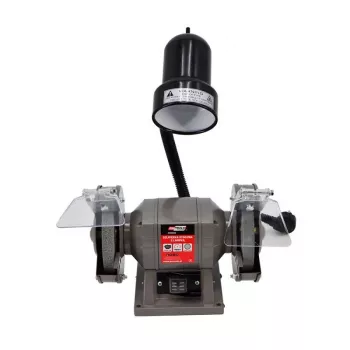 AWTOOLS stolová brúska 150mm / 300W s lampou