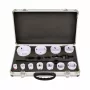 AWTOOLS sada bimetalových dierových píl 19-76 mm 15-dielna BLACK LINE kovový kufrík