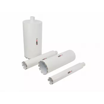 AWTOOLS diamantová korunová vŕtačka 162 mm x 430 mm, 1 1/4 inch UNC závit, laserom zvárané segmenty pre betón, železobetón, tehlu, murivo, kameň, asfalt